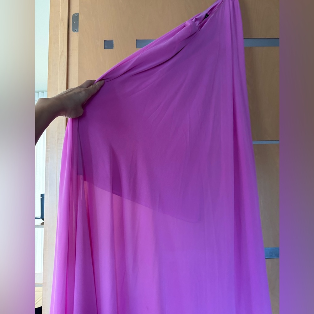 Vibrant Pink Sheer Fabric